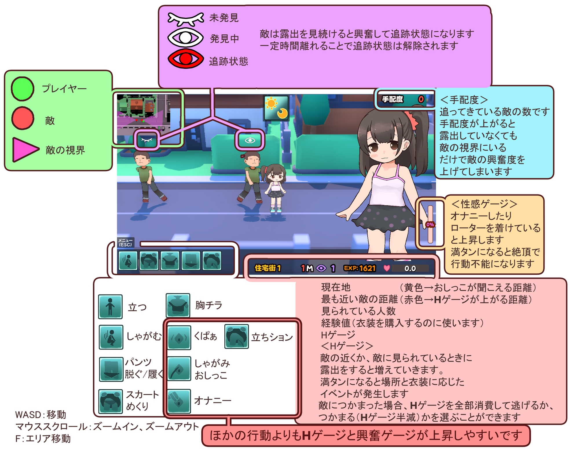 【無料エロ漫画・同人】ドキドキ！野外露出日記-5枚目