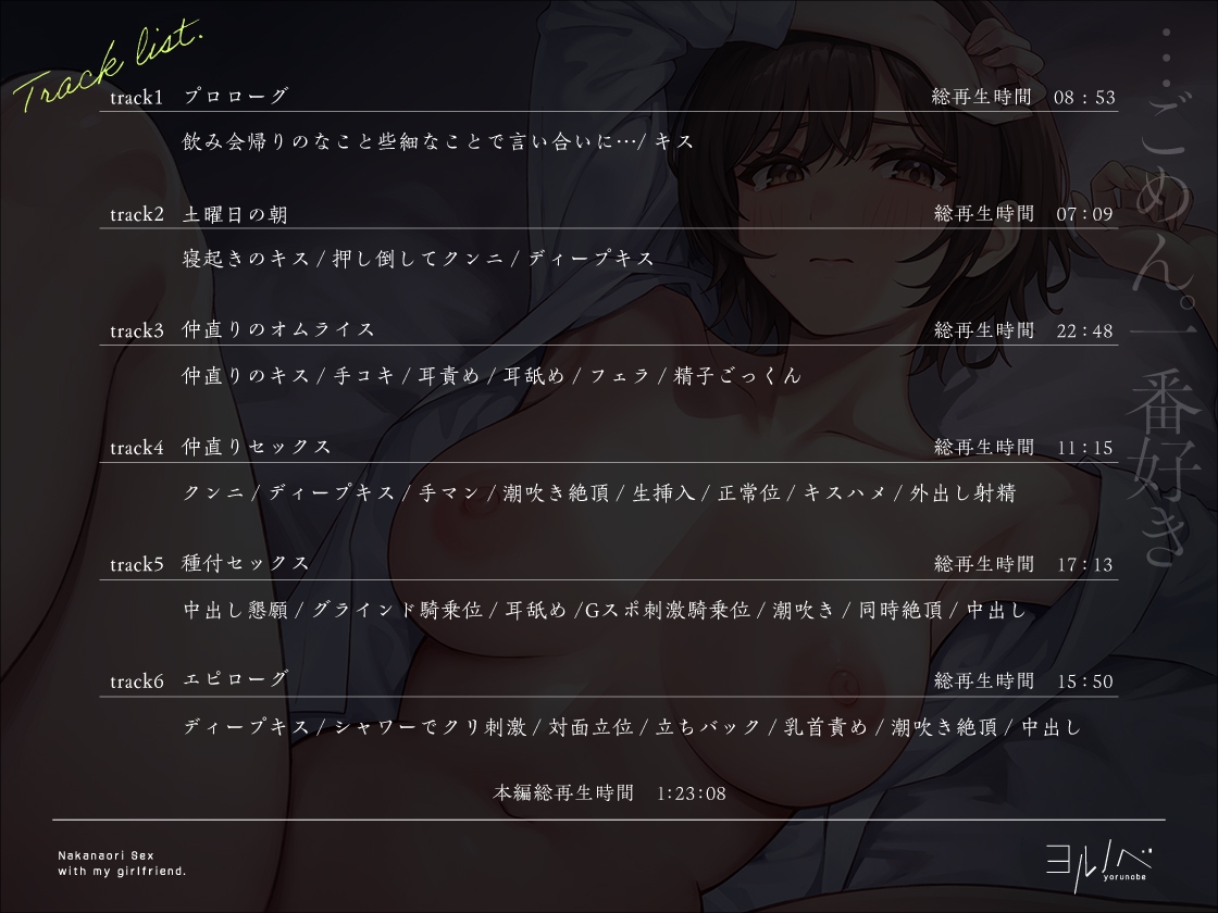 仲直りえっち。「結局仲直りの後のセックスが一番気持ちいい。」同棲彼女と心と体がとろける週末。 画像7