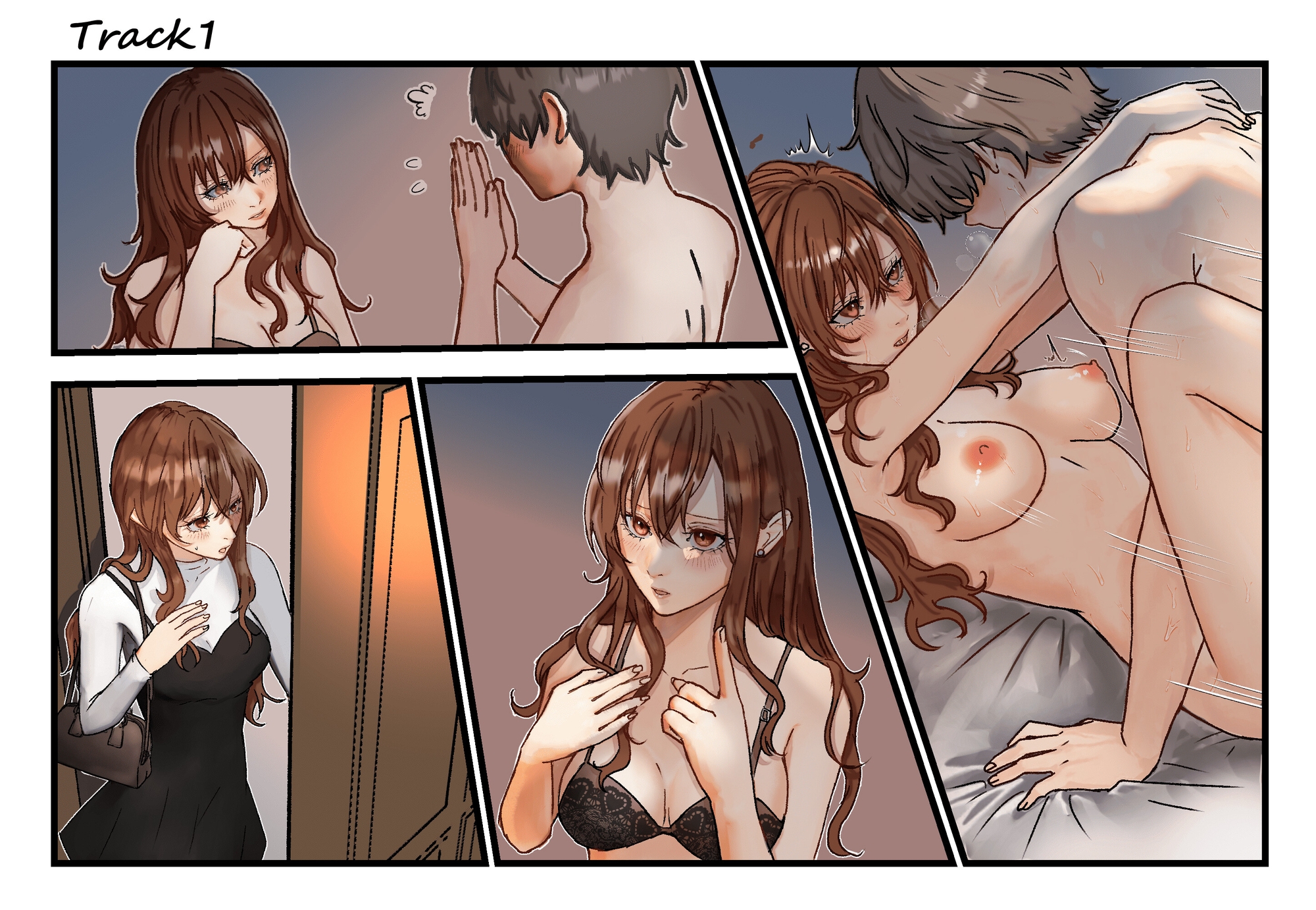 【KU100】寝取らせマゾのツボを理解し過ぎた彼女の『エスカレートしていく裏切り寝取らせ報告♡』～愛する彼女と僕はどこまで堕ちるのか～【90分超の漫画付き動画も同梱】 画像4