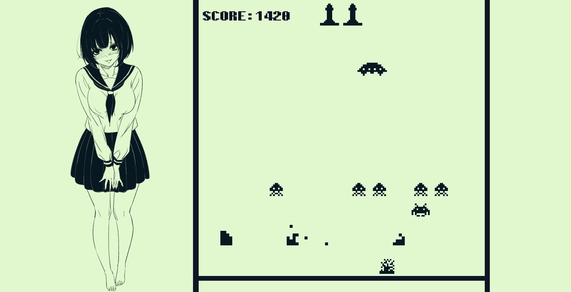 脱衣ンベーダーゲーム 画像2