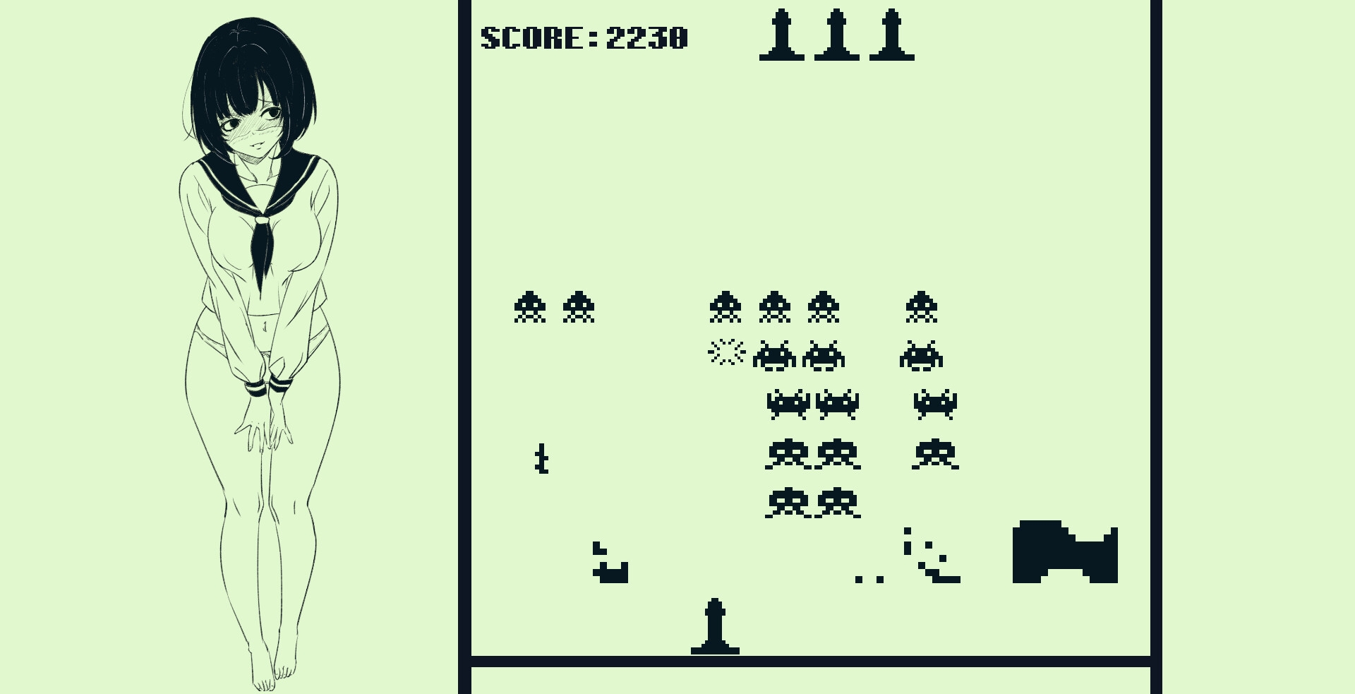 脱衣ンベーダーゲーム 画像3