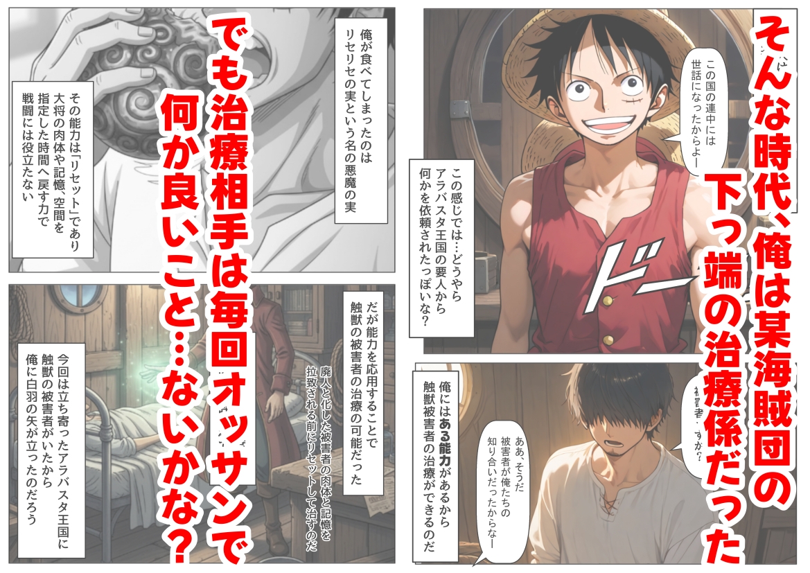 海賊な敗北美女にイタズラ♂してみる《総集編》_2