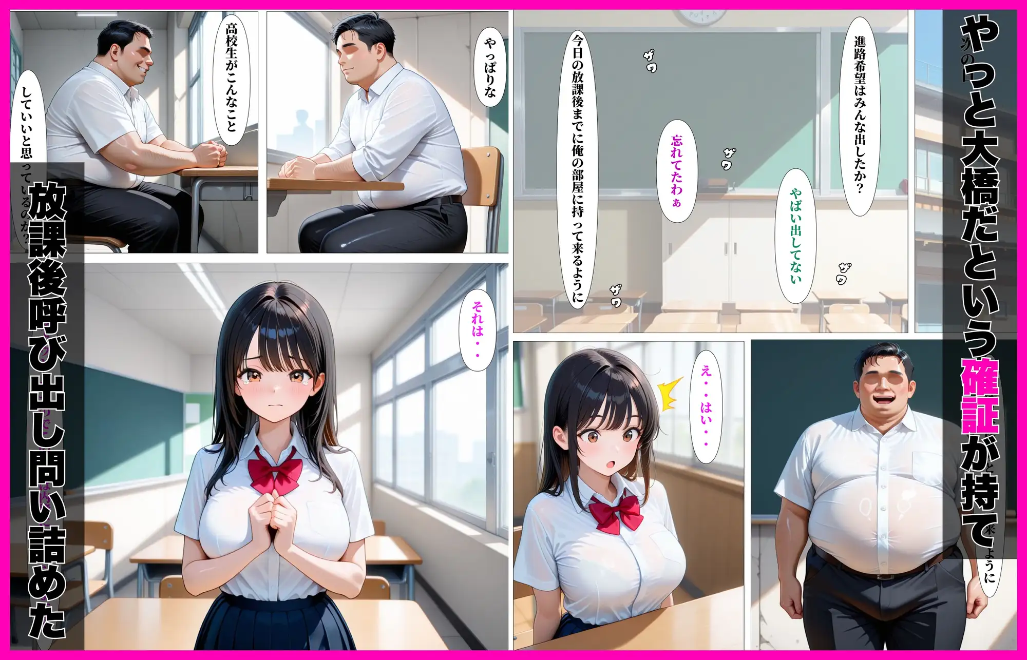 変態教師は裏垢バレした教え子の処女強奪した話 サンプル画像 3