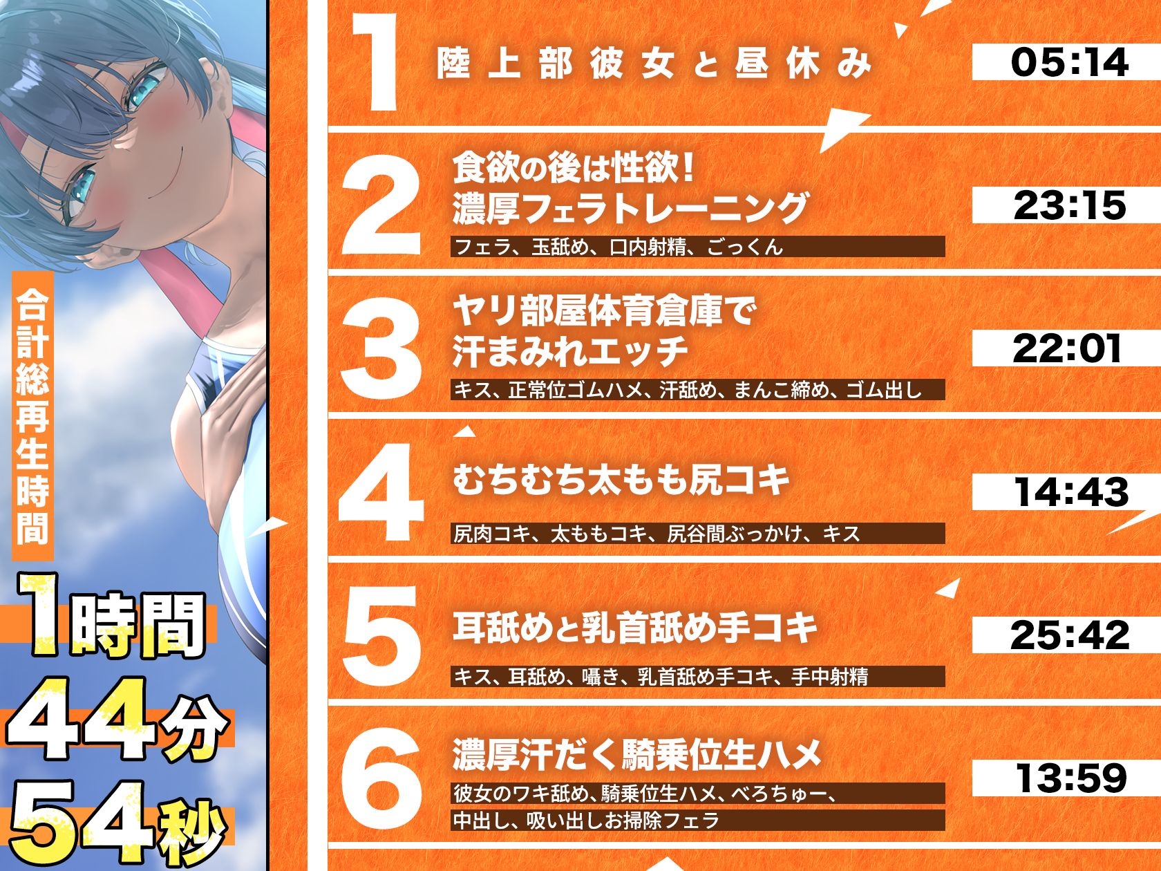 陸上部の健康的日焼けドスケベ肉体の彼女と濃厚イチャラブ汗ックス！ 画像4