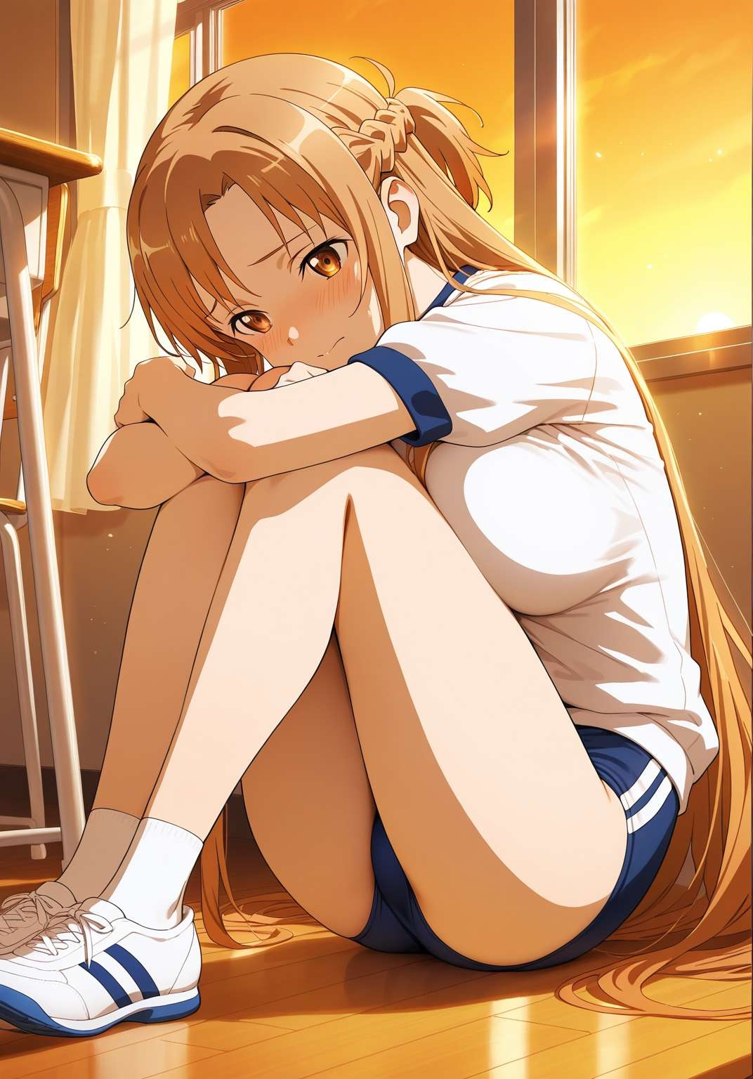 親友の手で、体操服アスナは刻まれた_2