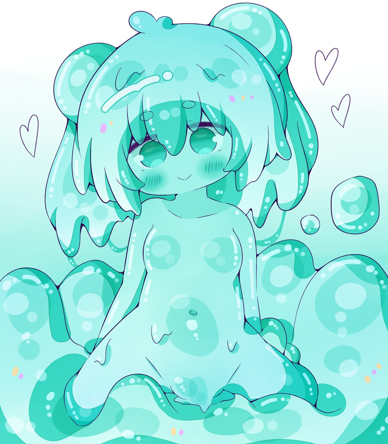 【人外娘逆レ○プ】スライム娘と出会った僕が無知搾精から丸呑みされるまで。【丸呑み】 画像2