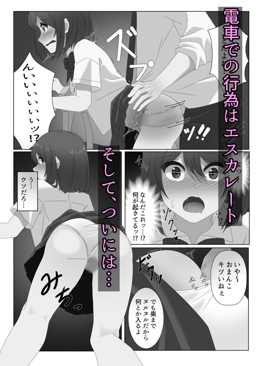 女体化した僕は電車で犯される 画像2