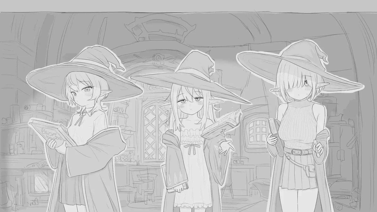 [SLG/生肉] 隠居魔女との30日間 [百度/967M]