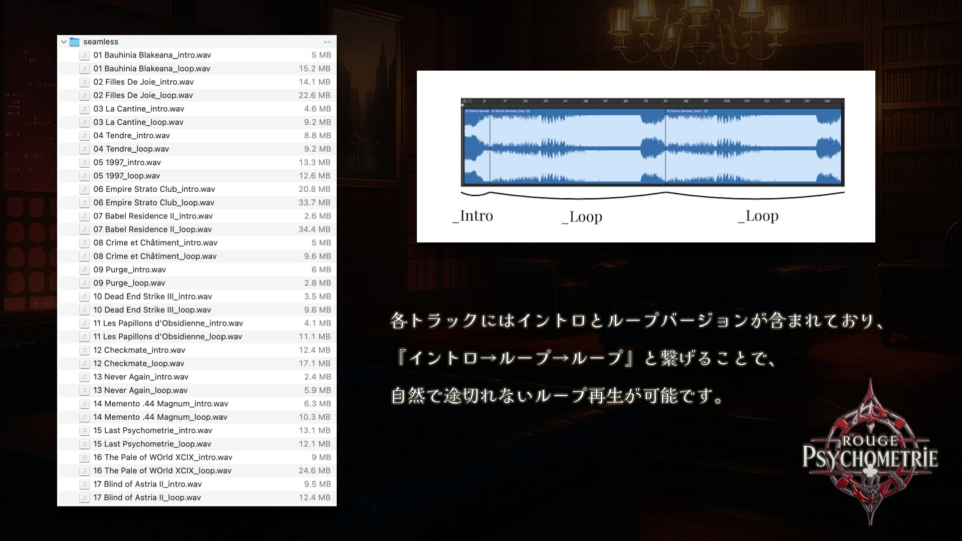 [BGM素材] Rouge Psychometrie Game Music