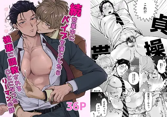 続・営業中にバイブを落としたら後輩に調教されることになったリーマンの話の表紙画像