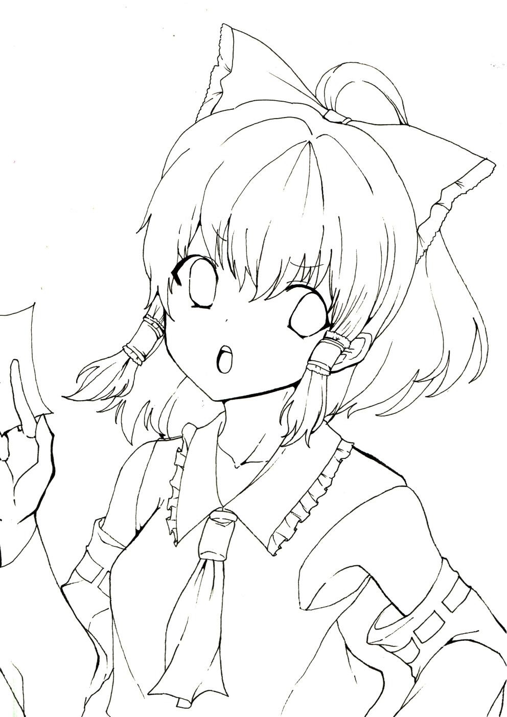 博麗霊夢の高画質アナログイラスト(カラー、線画、ラフ)