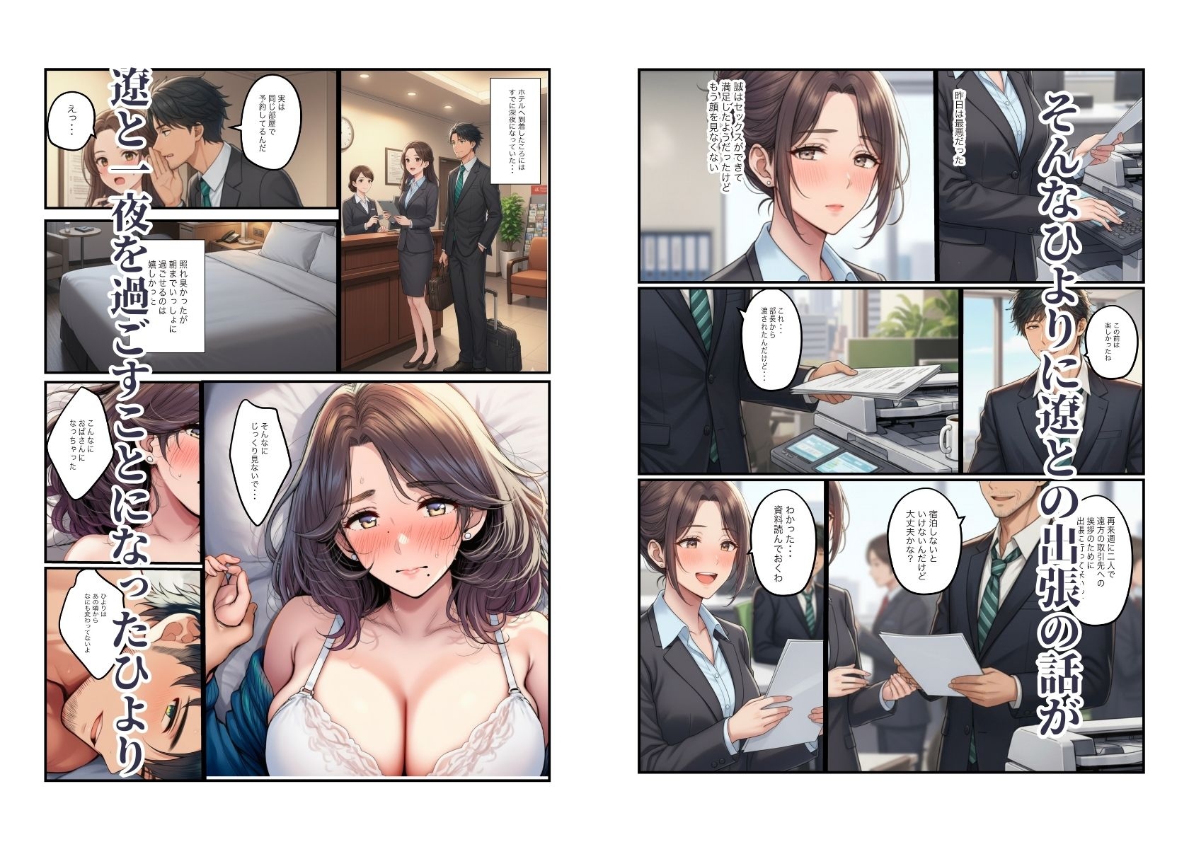 人妻の巨乳熟女(40)が元カレに寝取られ中出しセックス_9