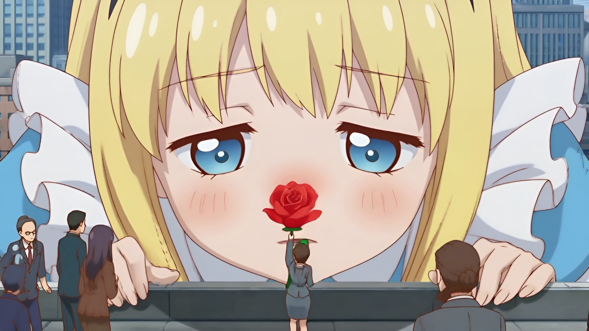 【自信作！】ハイパー巨大娘くしゃみアニメーション！/ Hyper Giantess Sneeze Full Animation! (mp4)_5