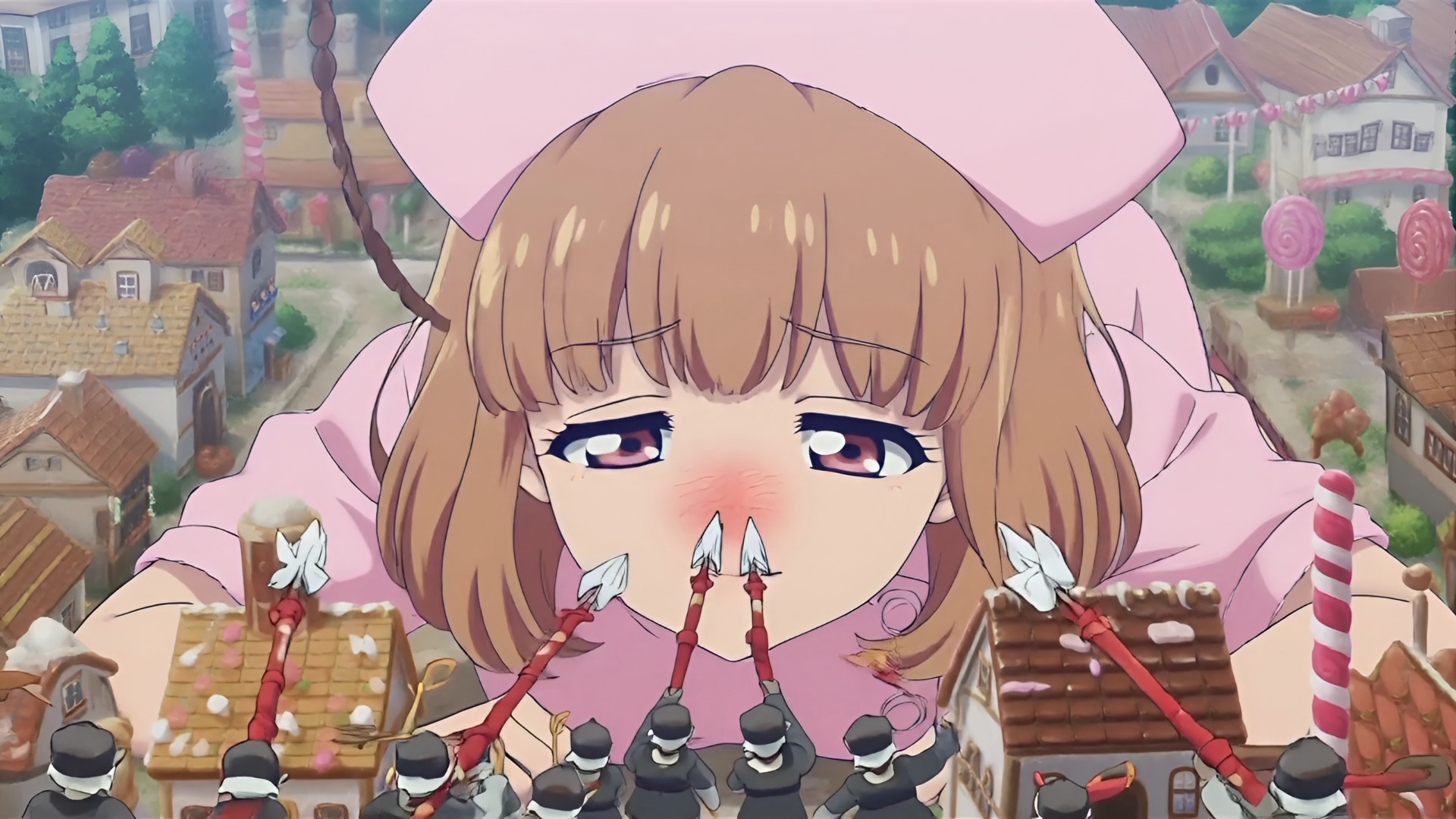 【自信作！】ハイパー巨大娘くしゃみアニメーション！/ Hyper Giantess Sneeze Full Animation! (mp4)_7