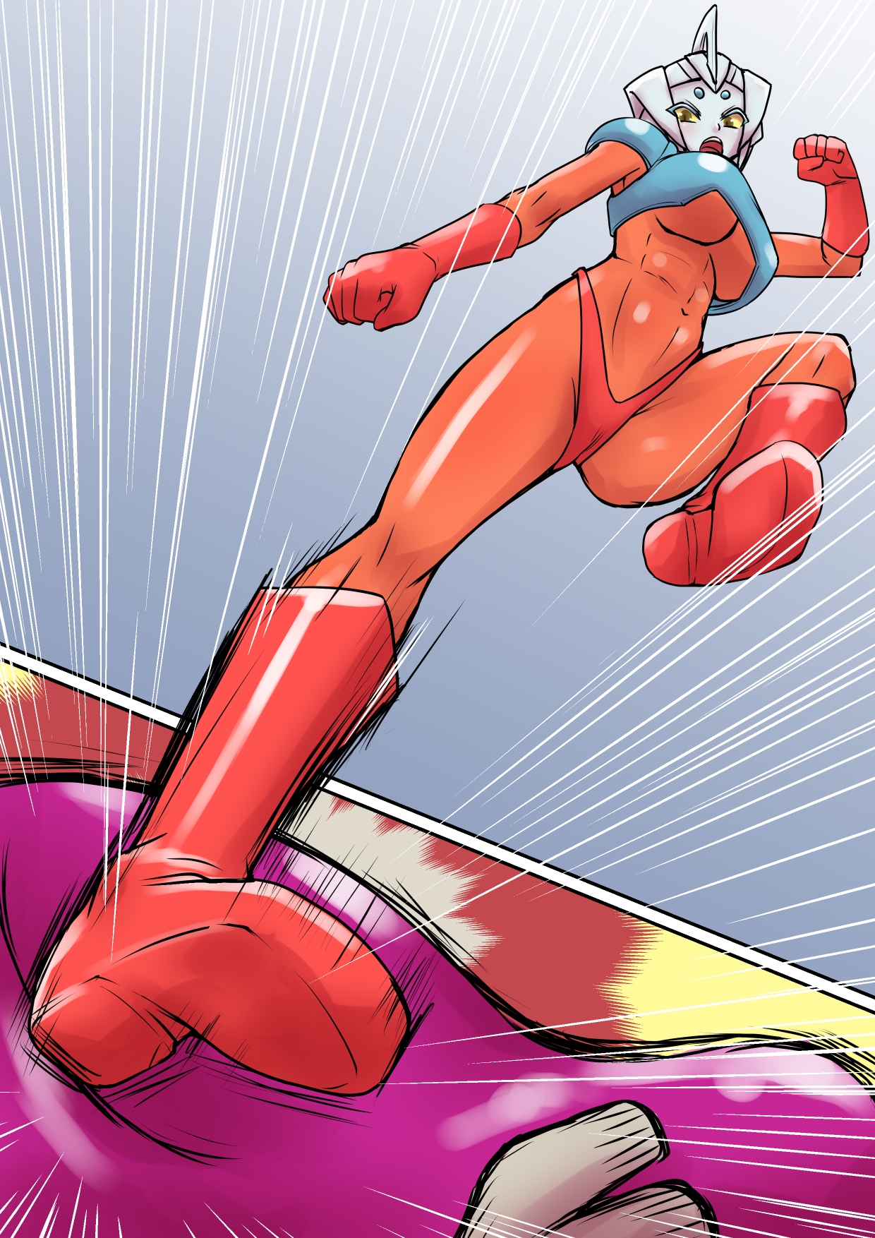 特撮ヒロインシリーズ ラスティ・ノヴァ第4話「妻を奪う胞子!ゴドラ哀しみの咆哮」 画像1