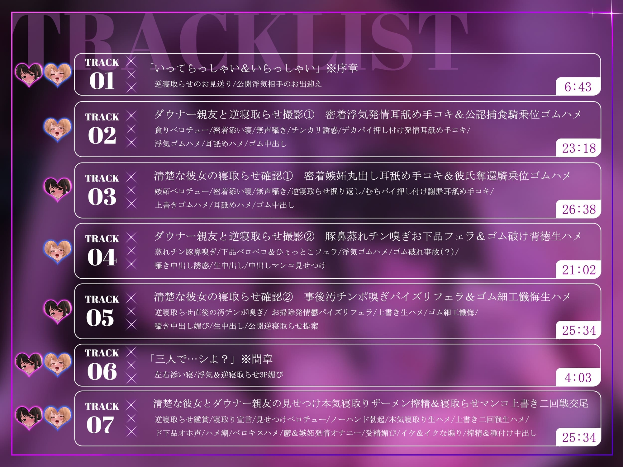 【1.5周年記念110円/事後差分イラスト&マンガ付き】彼女公認逆寝取らせ～鬱シコ希望清楚彼女&浮気希望ギャル親友の公開&後悔チン媚び3P～【KU100】 画像6