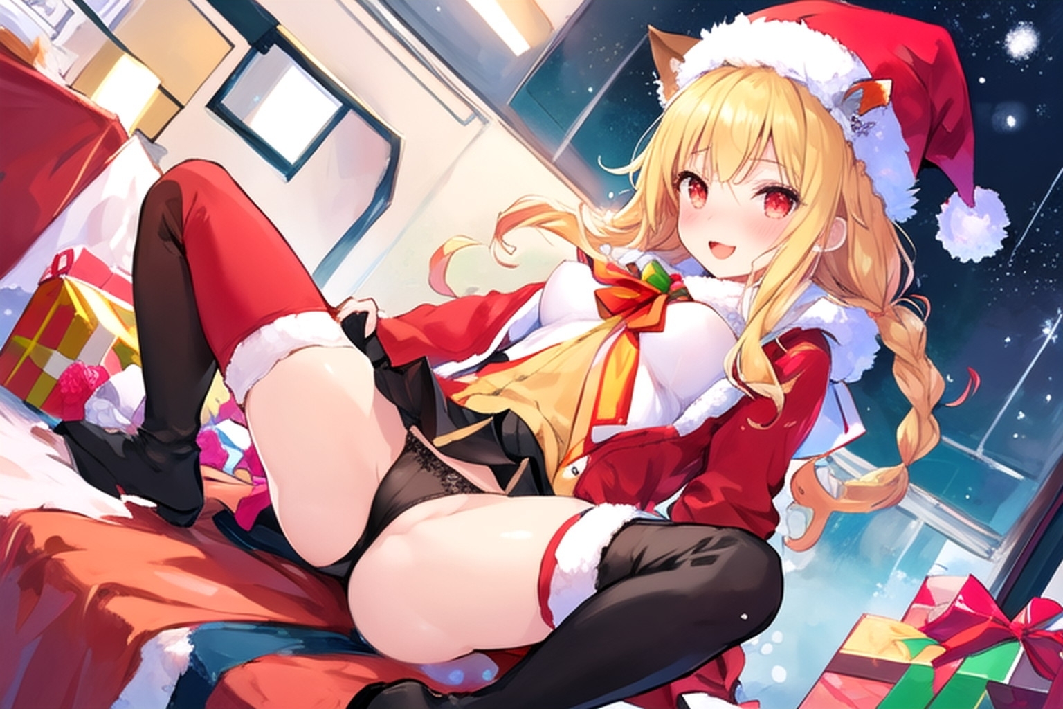 猫のサンタさんがプレゼントを持ってきた…のだが 画像1