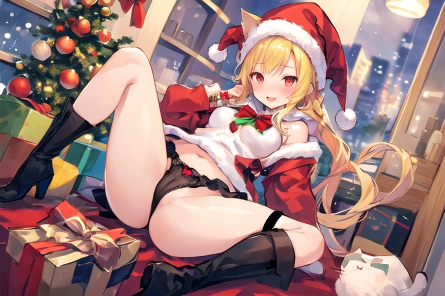 猫のサンタさんがプレゼントを持ってきた…のだが 画像3