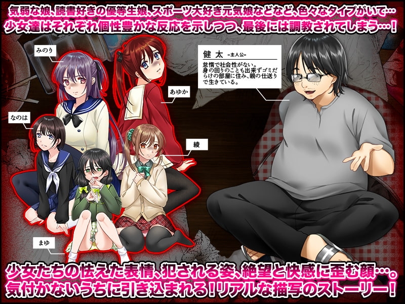 【スマホ版】官能ポルノRPG ゴミ屋敷に連れ込まれた少女達【DL Play Box版】 画像6