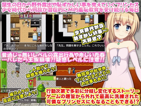 【スマホ版】プリンセスが夜中に変装して露出や売春するRPG。ネタバレは淫魔封印戦記【DL Play Box版】 画像4
