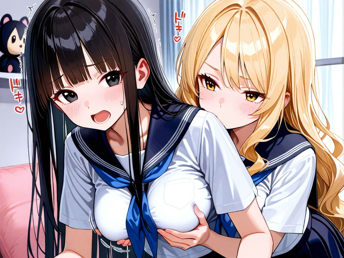 【NTR 百合】初めてできた彼女が俺の幼馴染のギャルに寝取られた！それを見た俺は‥ 画像3
