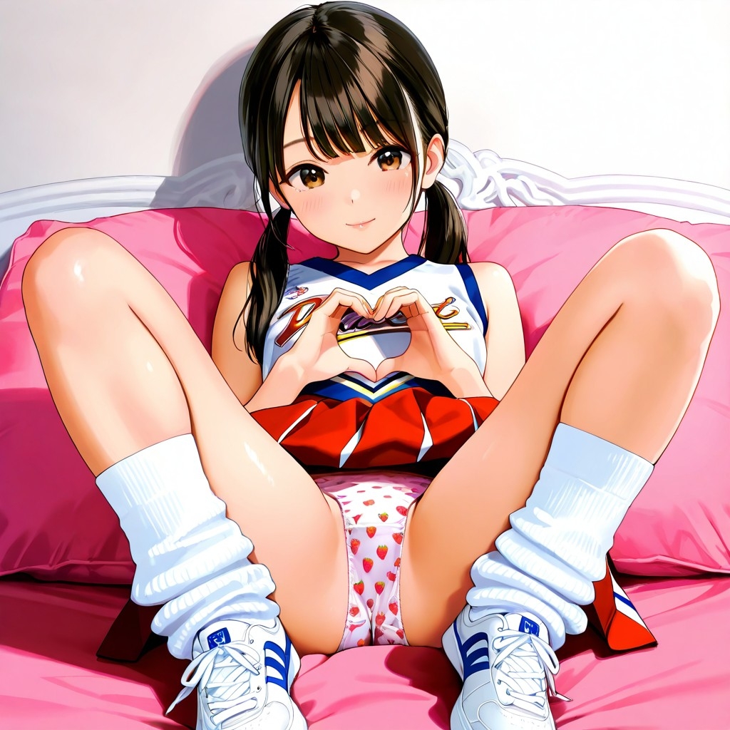 生パンチアガールのM字パンチラ Vol.2_1