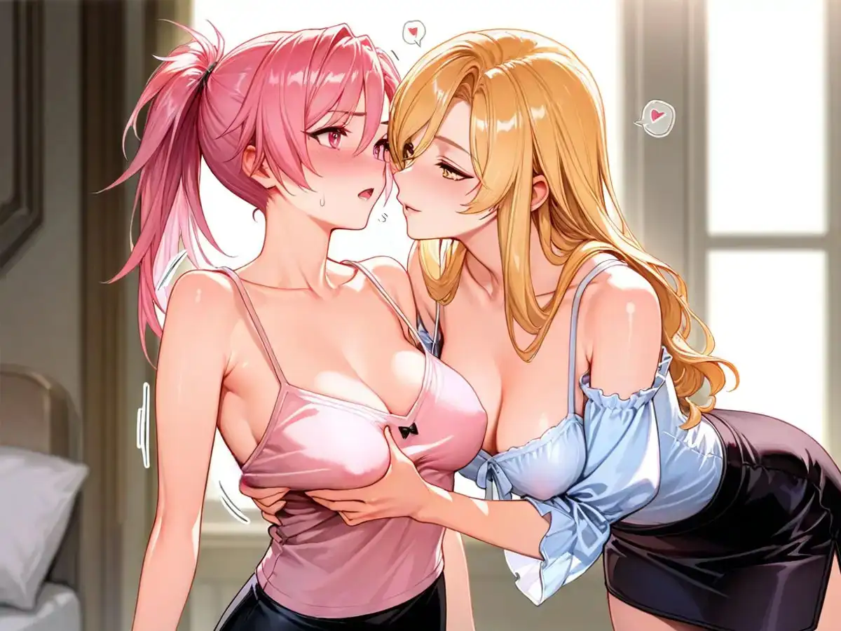 【NTR】童貞の俺に初めてできた彼女を双子の姉に寝取られた件【百合】 サンプル画像 4
