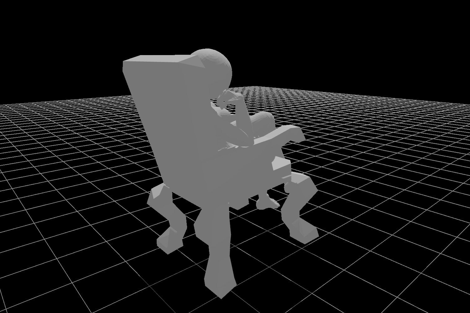 玉座モデル、および360度レンダリング画像、ファイル数600枚、3Dビューワーソフト同梱