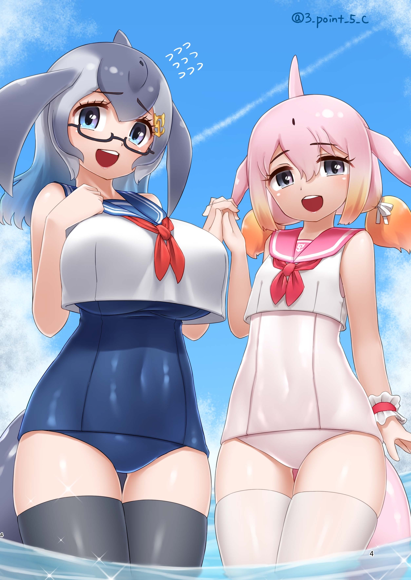 けもフレスクール水着合同 画像1