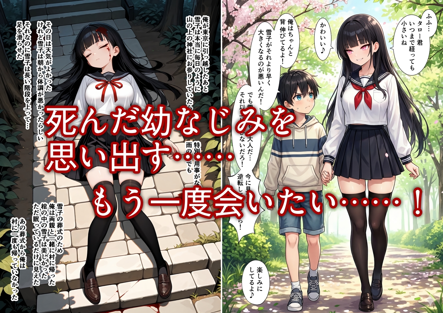 初詣に行ったら死んだ幼なじみの幽霊がいた 童貞を捧げた_2