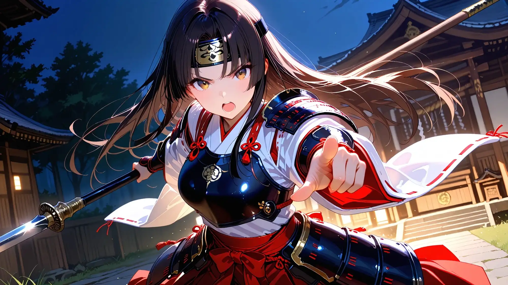 神前に散りし戦巫女の純潔 サンプル画像 2