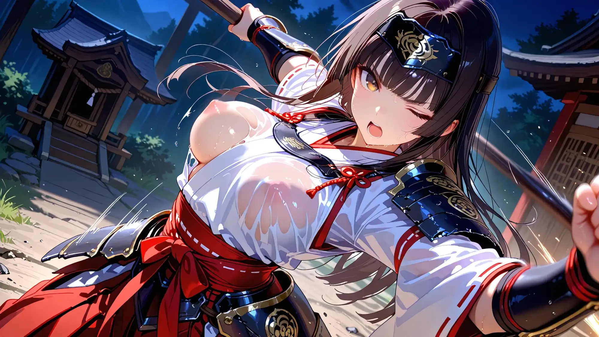 神前に散りし戦巫女の純潔 サンプル画像 3