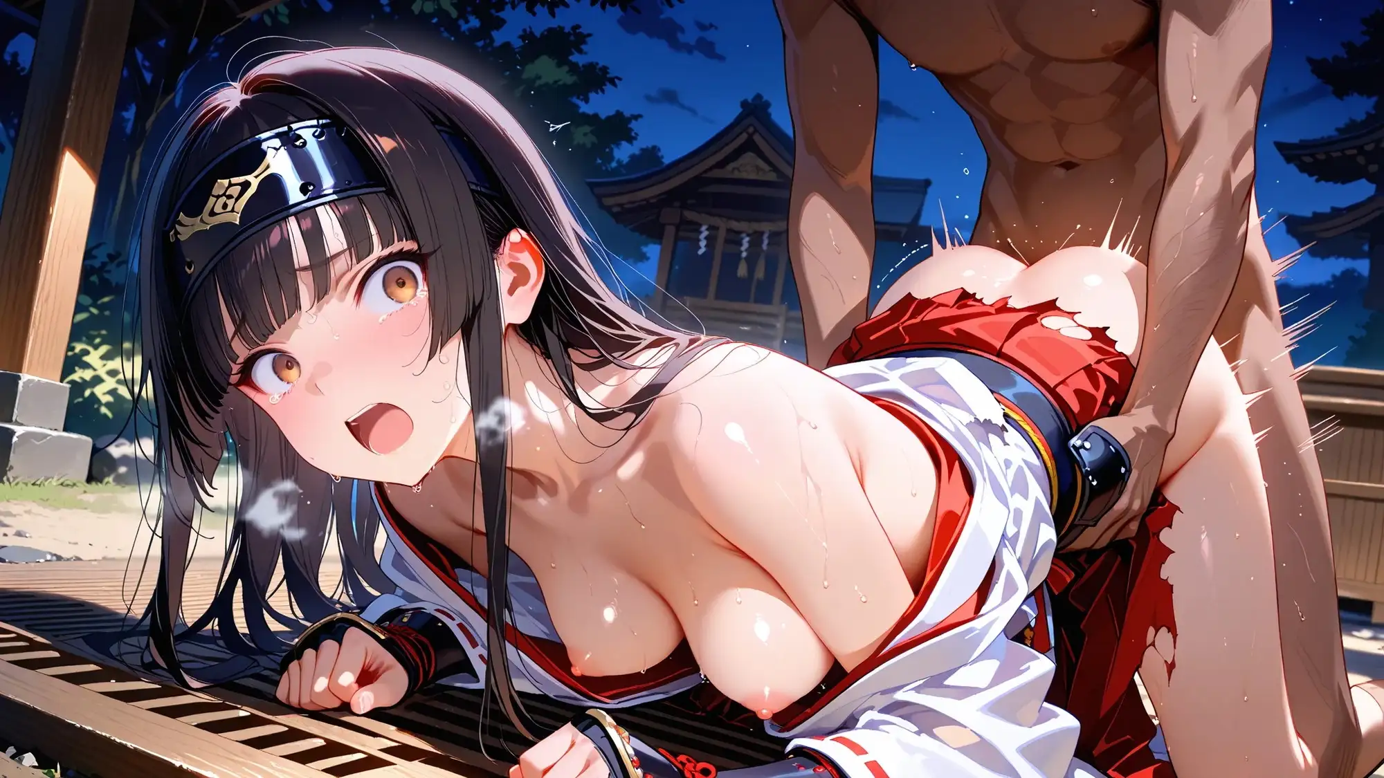 神前に散りし戦巫女の純潔 サンプル画像 8