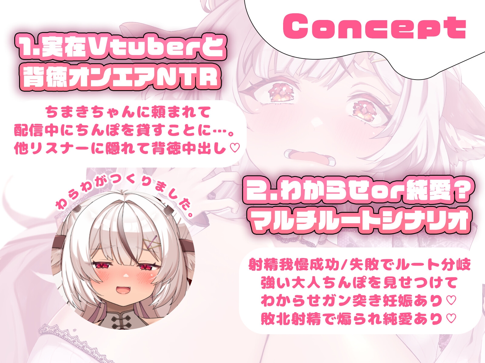 ☑2/27まで早期購入特典☑実在VtuberをオンエアNTR♡ ホテル代が足りません!! 画像1