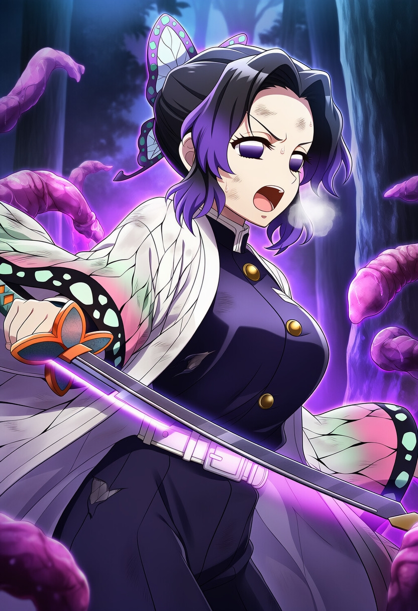 胡蝶し●ぶ vs ぬるぬる触手_5