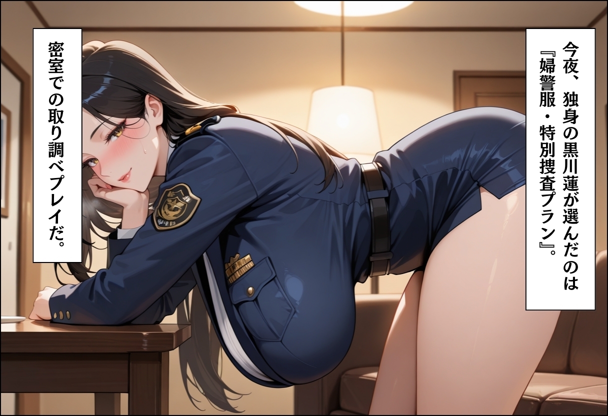 家事代行アプリで人妻をコスプレ奉仕させる話婦警コスプレ熟女を種付け捜査編_2