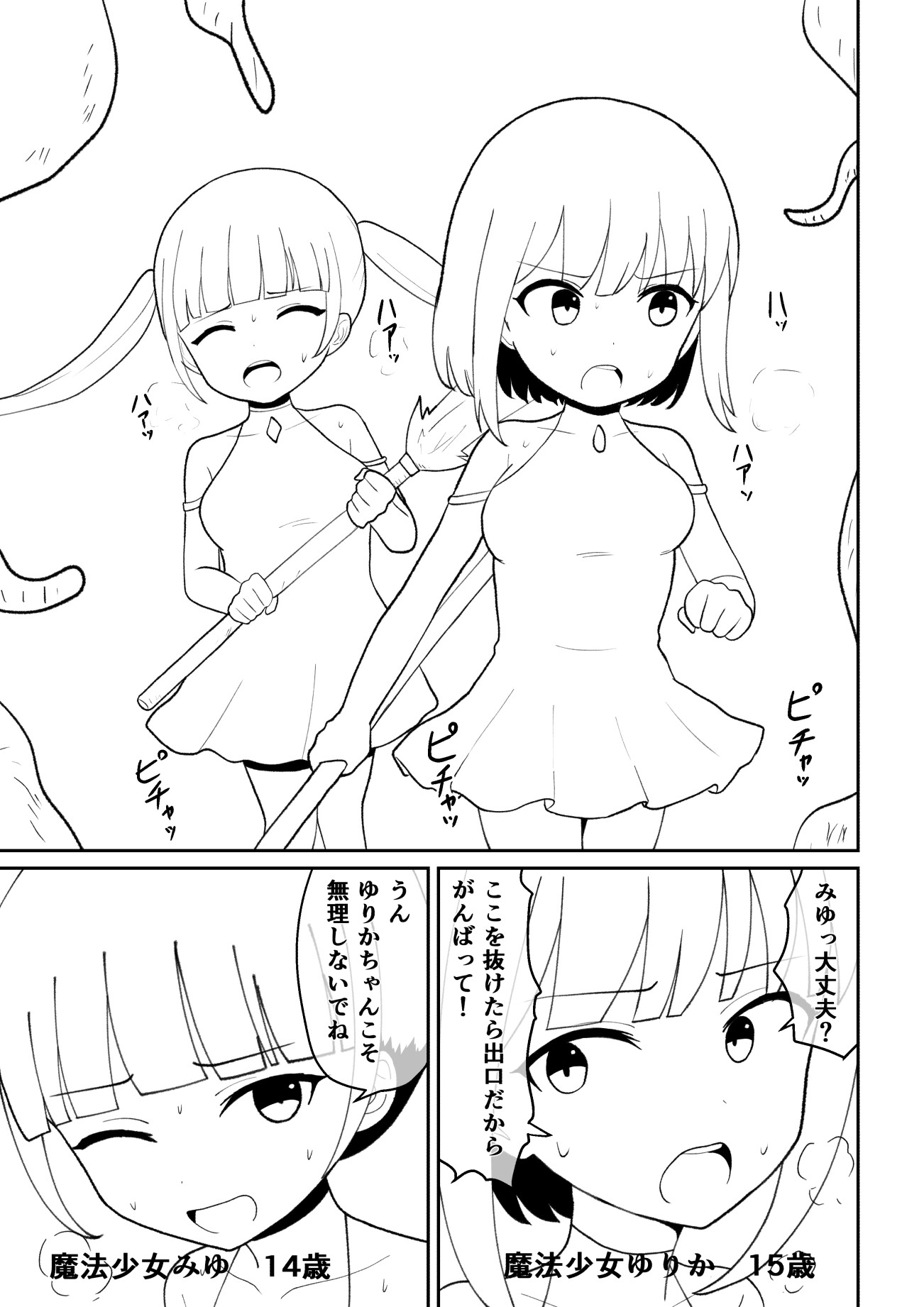 敗北した魔法少女は淫獣にとって性欲を満たし繫殖するために都合のいい肉袋 画像1
