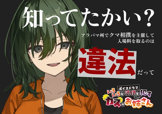 いろいろな法律を犯すカスのお姉さん