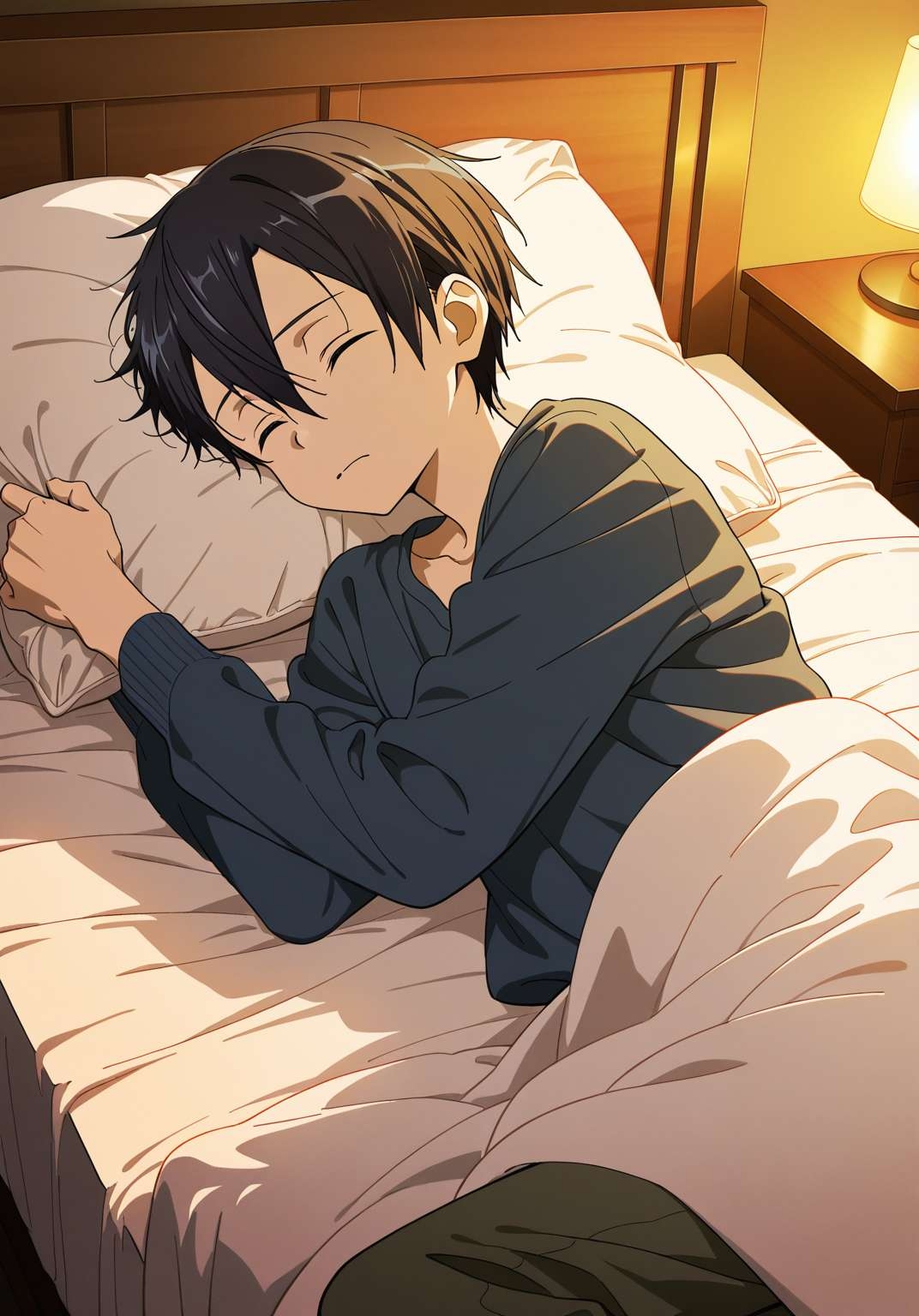 夜明けまで戻れないアスナ、眠る彼のそばで_1