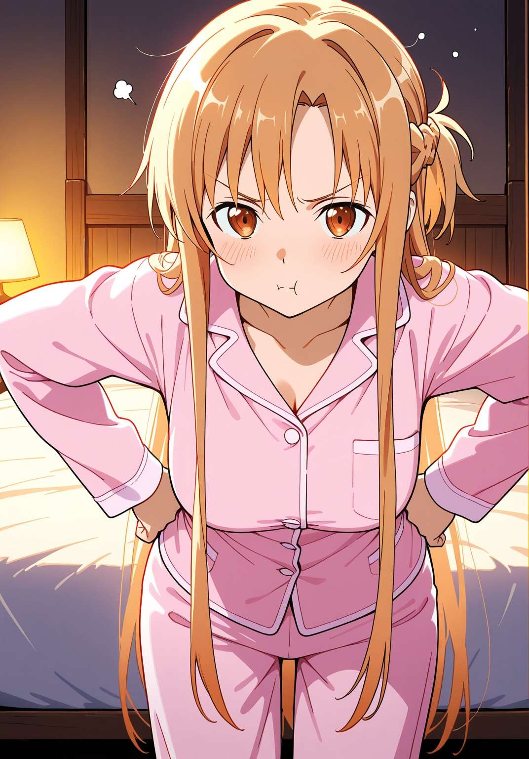 夜明けまで戻れないアスナ、眠る彼のそばで_2