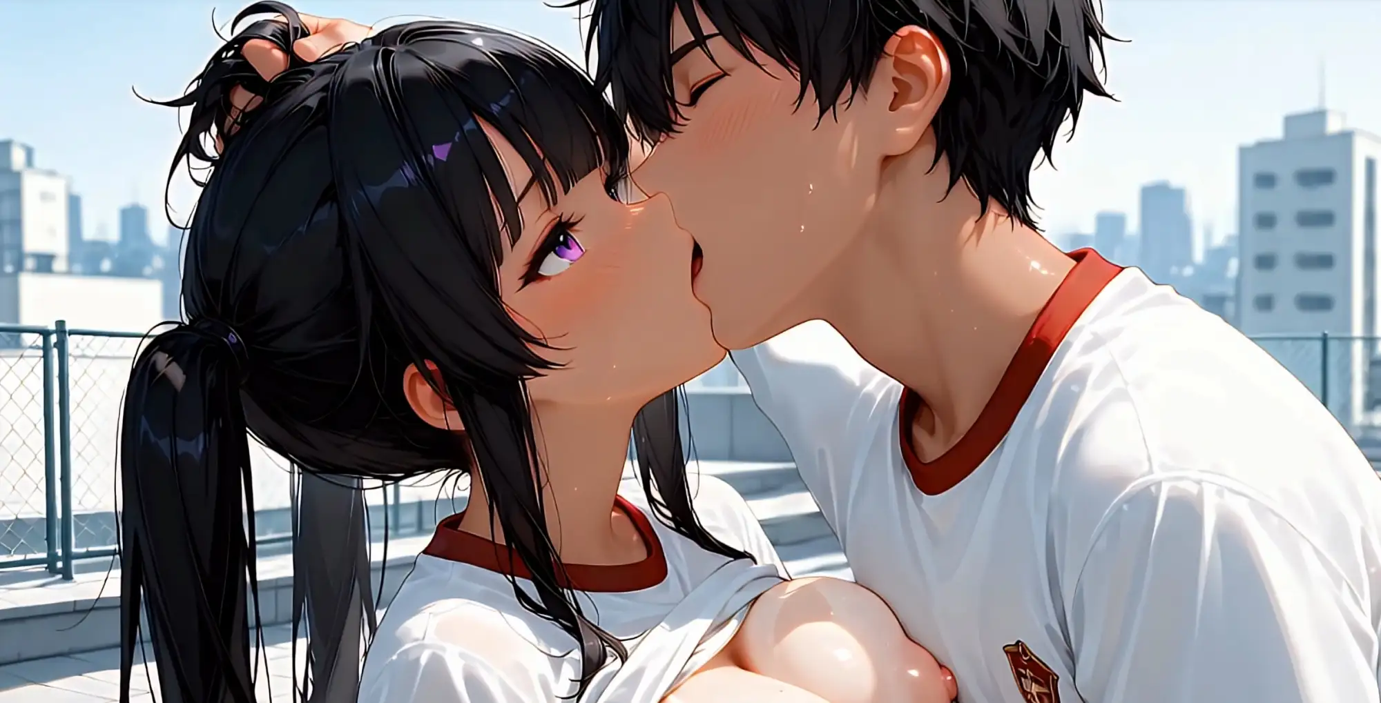 【4Kアニメすじまん動画】女子〇生のすじまん陸上競技大会 サンプル画像 7