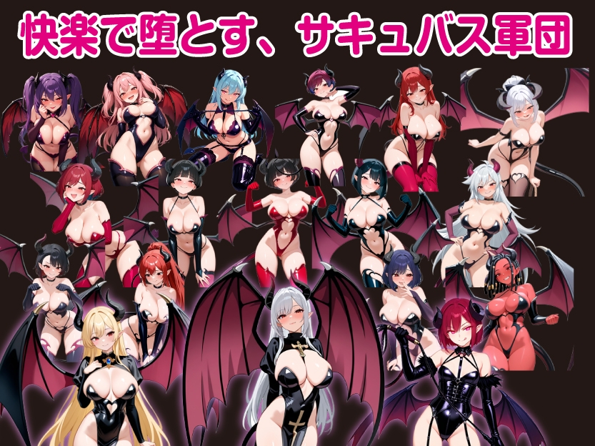 堕ちた女神リリスとサキュバス軍団_5