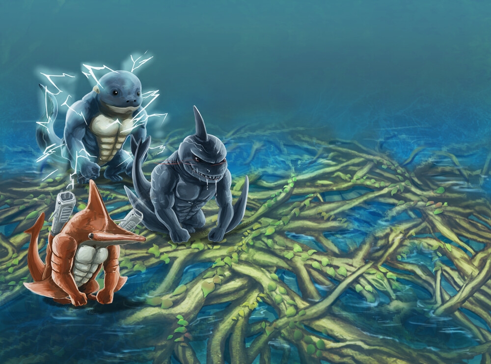 【フロント・サイドビューの2way対応可】RPG モンスター・エネミー素材集 ○ Vol.2:【 大海 】