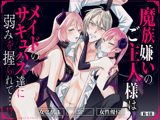 魔族嫌いのご主人様はメイドのサキュバス達に弱みを握られて…!?