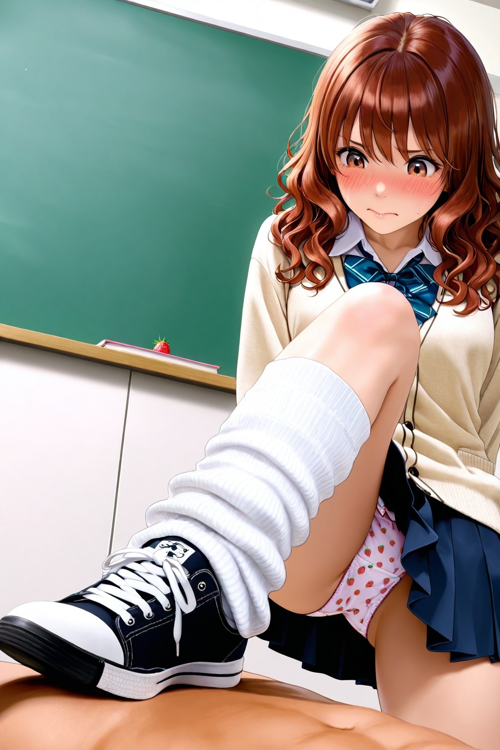 ルーズソックスJKの踏みつけパンチラリアル風Ver_2