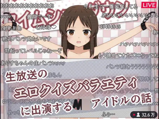 生放送のエロクイズバラエティに出演するJ○アイドルの話