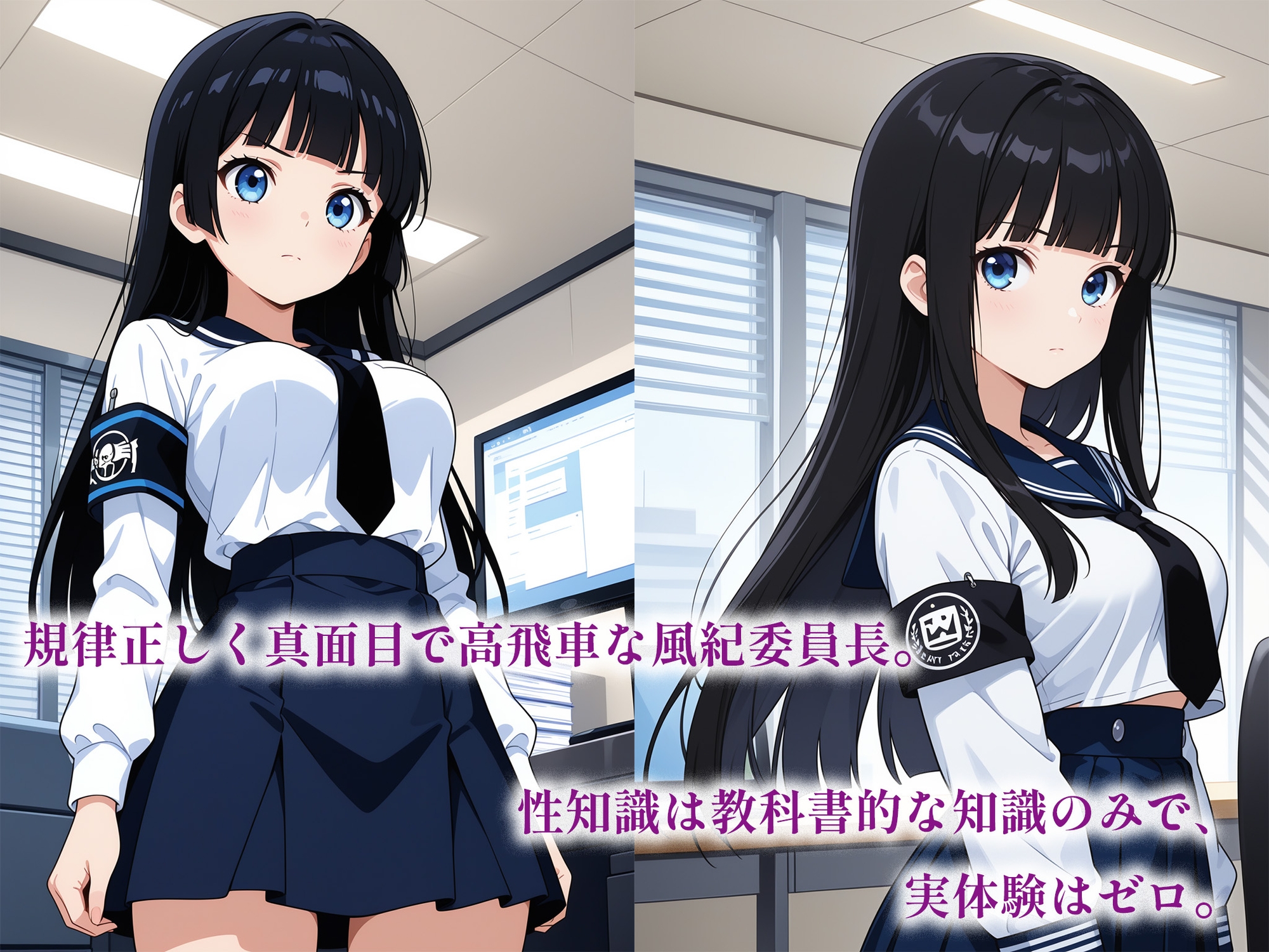 催○アプリで堕ちる優等生風紀委員 ~規律と羞恥が育む奉仕快感堕ち~