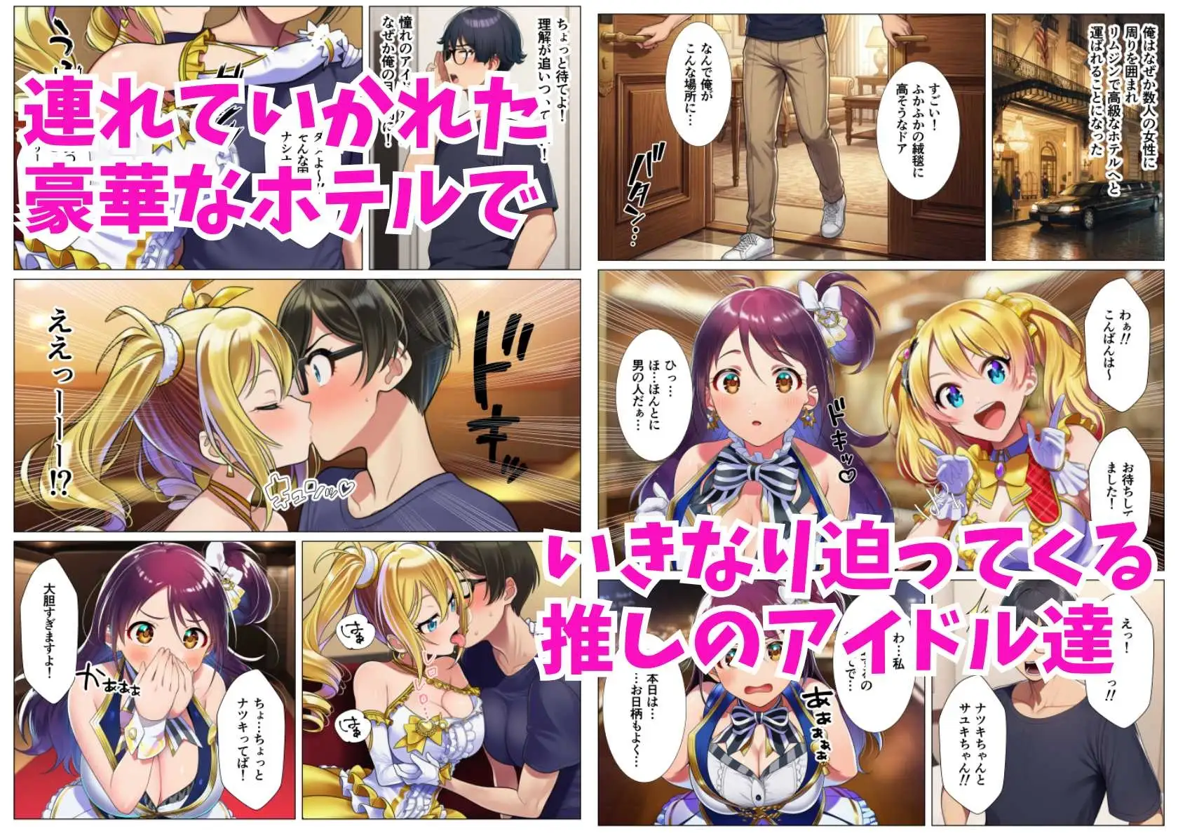 【貞操観念逆転】男性がレアな世界で推しアイドル2人組に確保された俺 サンプル画像 2