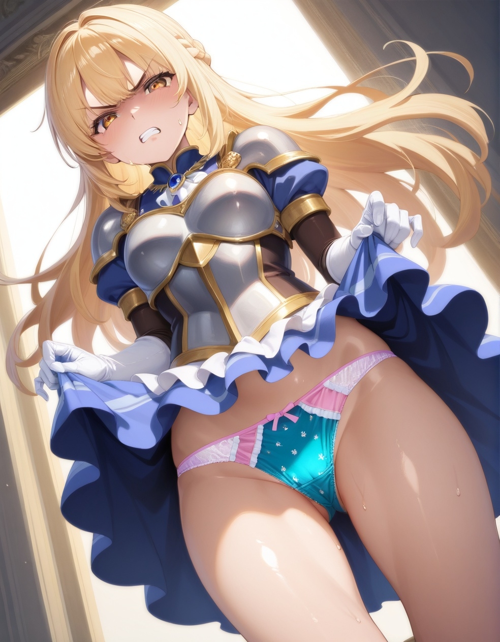 嫌な顔でパンツ見せてくる女騎士_8