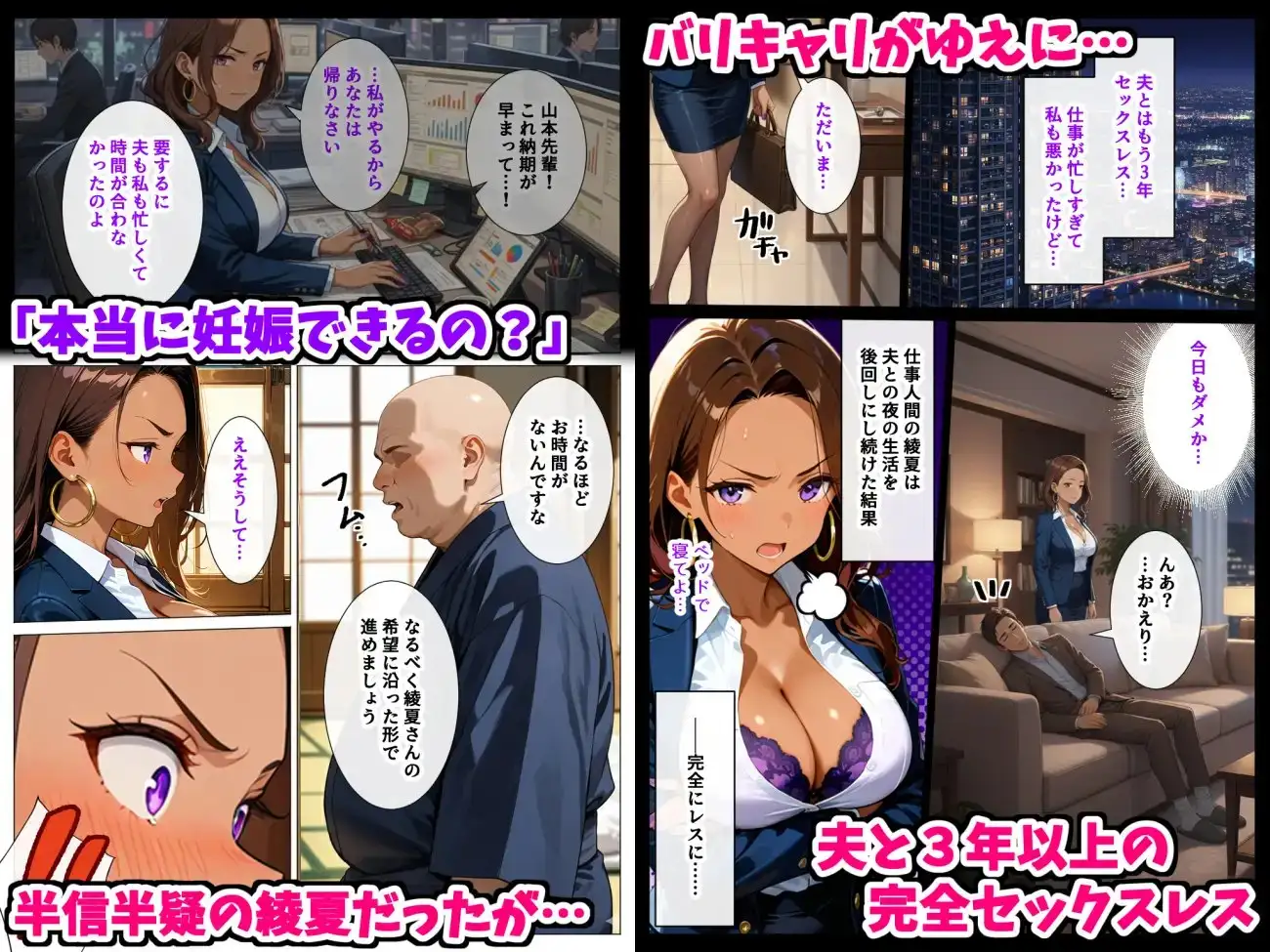不妊に悩む人妻が集う温泉でS級種付け師のおじさんが妊娠確実中出し無双する話 サンプル画像 7
